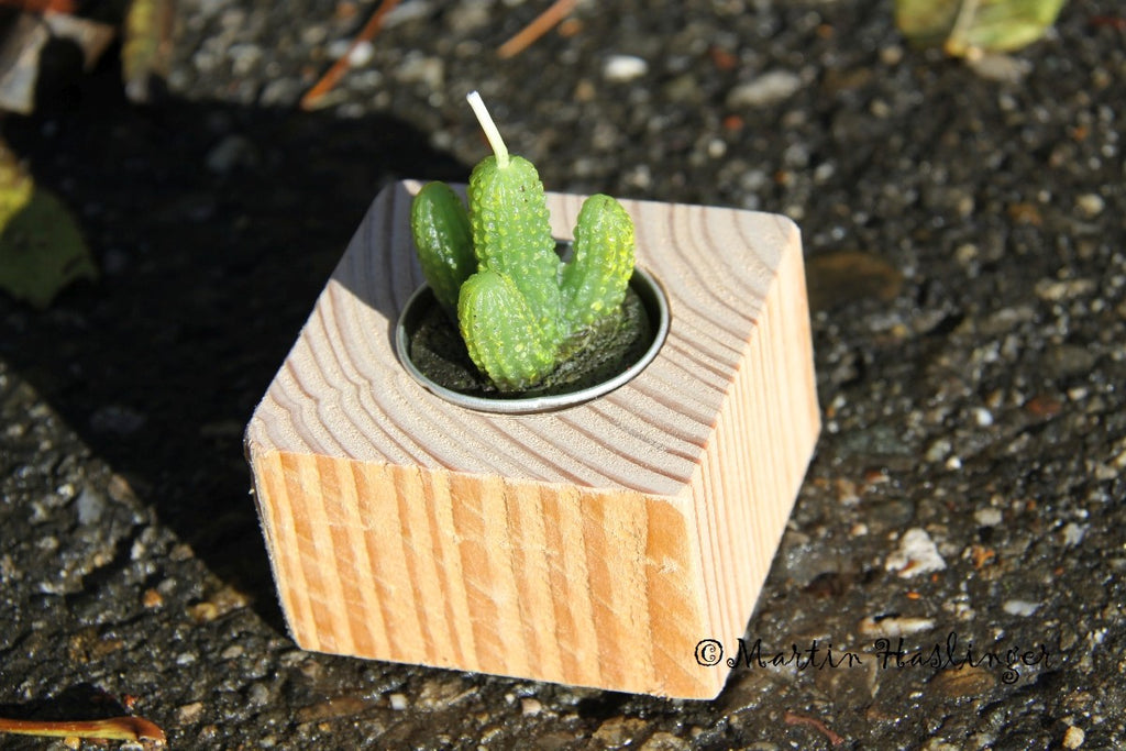 Teelichthalter Quadrat - Douglasie