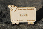 Hochzeitsnamensschild