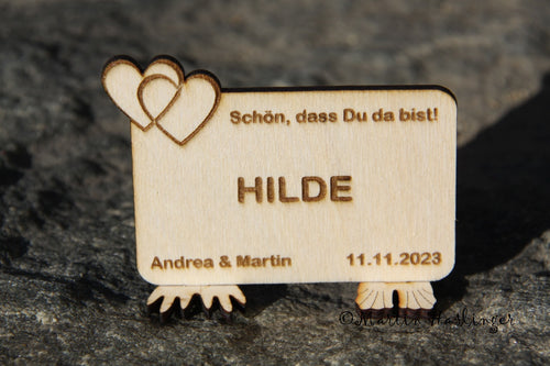 Hochzeitsnamensschild - ab € 6,00