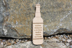 Wandbild Bierflasche - Buche