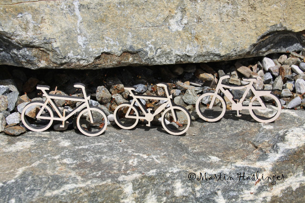 Fahrrad - Buche lasergeschnitten