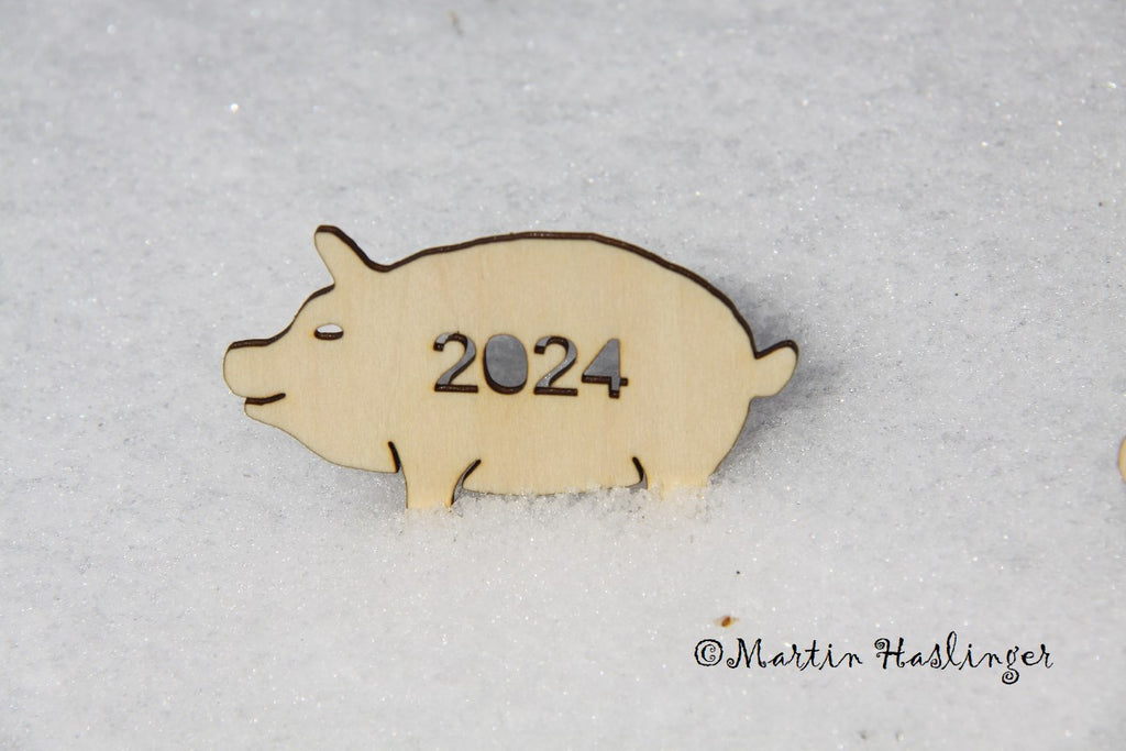 Glücksschwein 2027 - Sperrholz 3mm