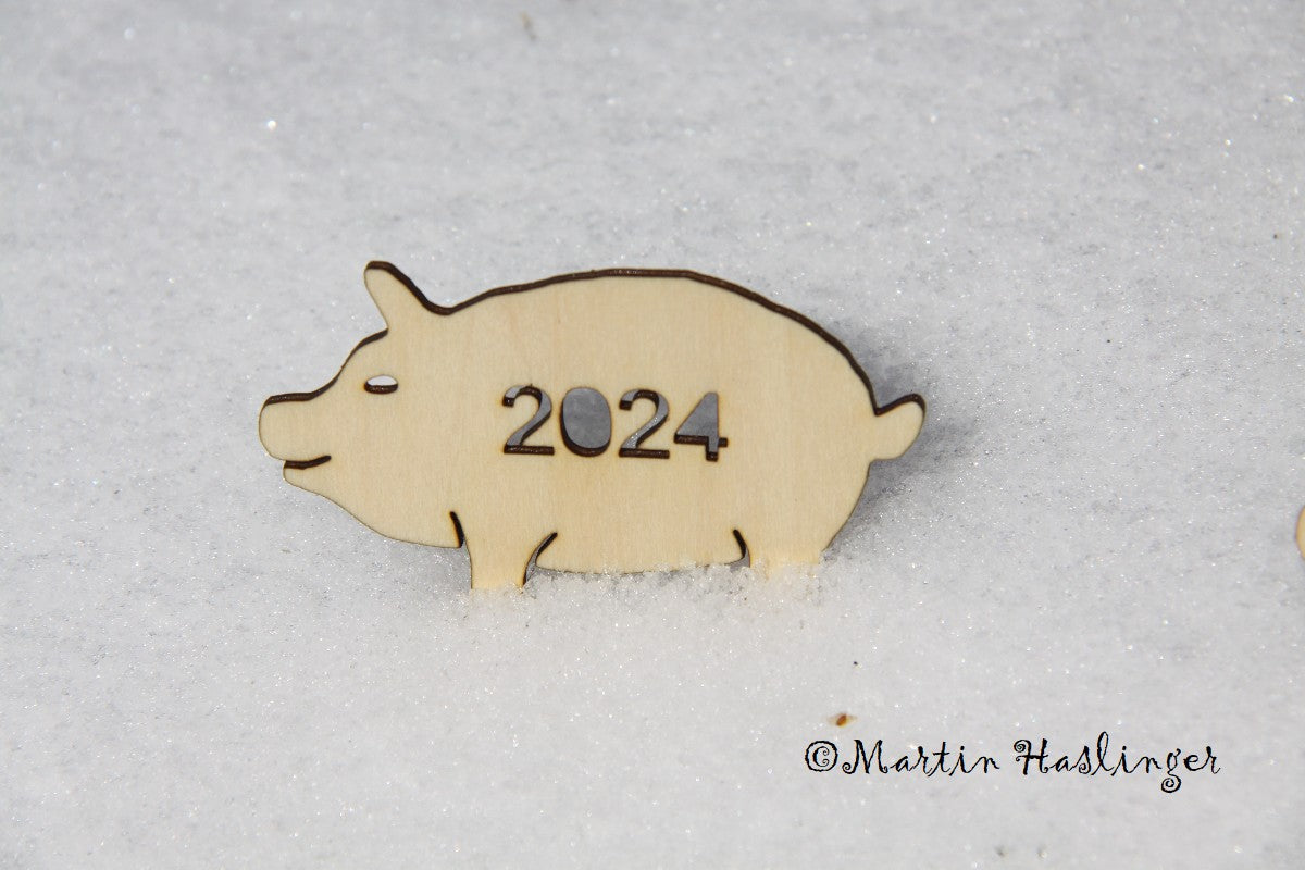 Glücksschwein 2027 - Sperrholz 3mm